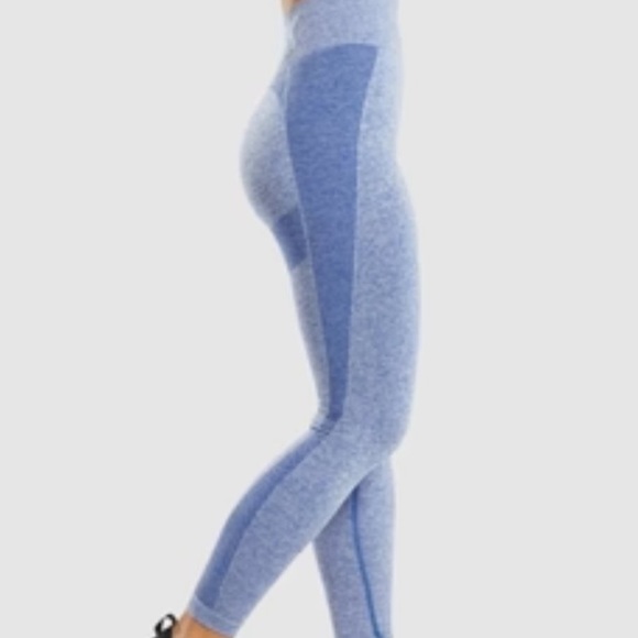 Gymshark Flex High Waisted Leggings - Earl Blue Marl - Picture 6 of 9